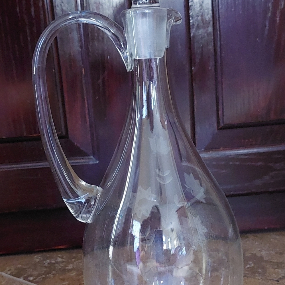 Princess House Crystal Carafe - Picture 2 of 4